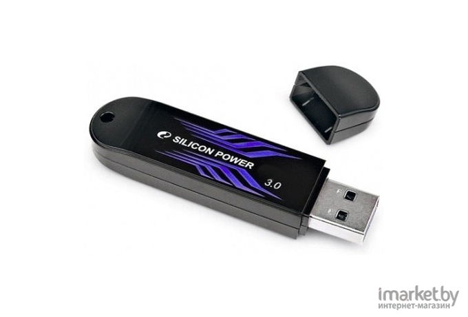 Usb flash Silicon-Power Blaze B10 128Gb черный [SP128GBUF3B10V1B]