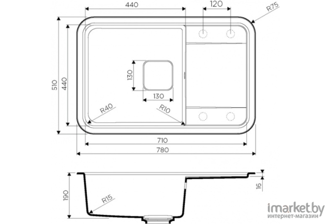 Кухонная мойка Omoikiri Tasogare 78-PA Artgranit пастила [4993746]