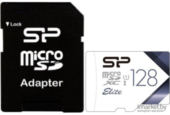 Карта памяти Silicon-Power microSDXC 128Gb Class10 + adapter Card Reader [SP128GBSTXBU1V21SP]