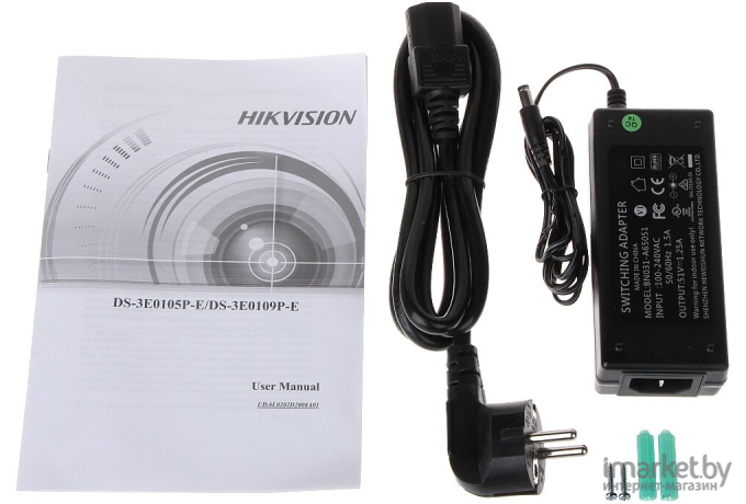 Коммутатор Hikvision DS-3E0105P-E