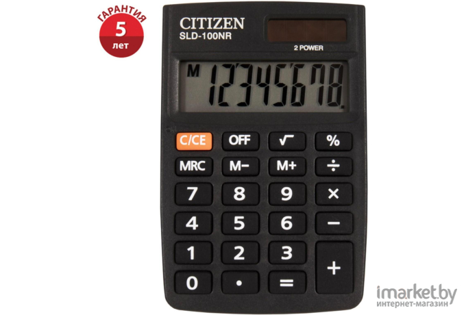 Калькулятор Citizen SLD-100NR черный