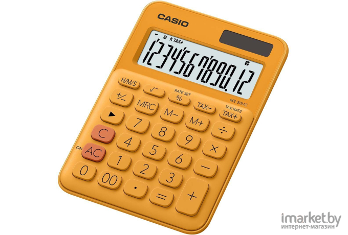 Калькулятор Casio MS-20UC-RG-S-EC оранжевый