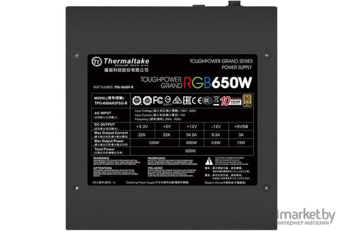 Блок питания Thermaltake Toughpower Grand 650W [PS-TPG-0650FPCGEU-S]