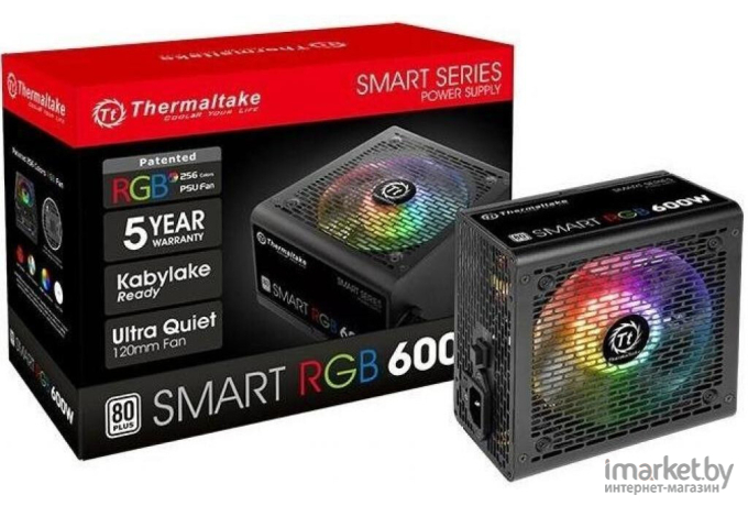 Блок питания Thermaltake Smart 600W [PS-SPR-0600NHSAWE-1]