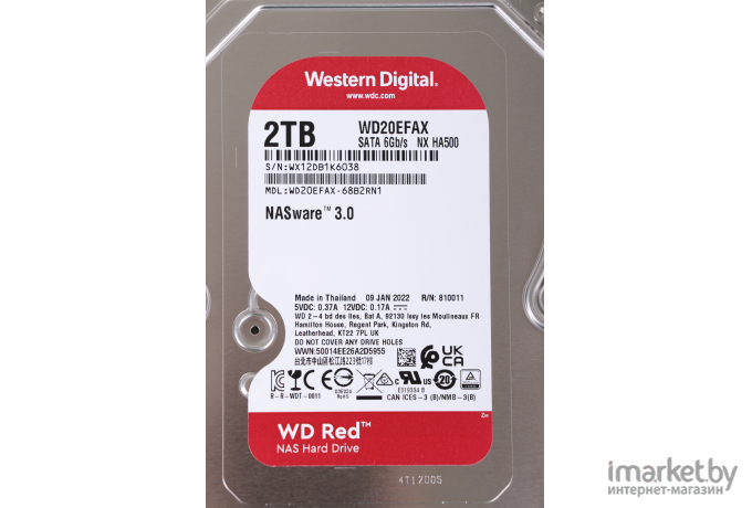 Жесткий диск WD Red 2 TB (WD20EFAX)