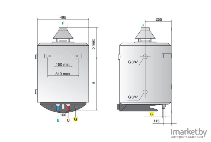 Накопительный водонагреватель Ariston SGA 100 R