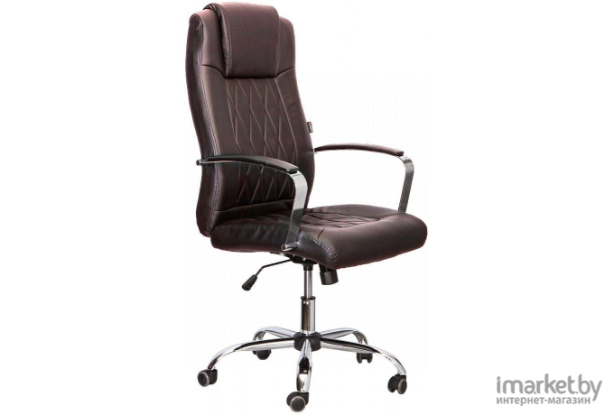 Офисное кресло Седия Teodor Chrome Eco коричневый