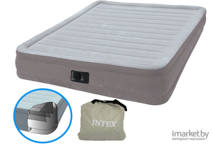 Надувная кровать Intex Comfort Plush Airbed 152х203х33 см [67770]