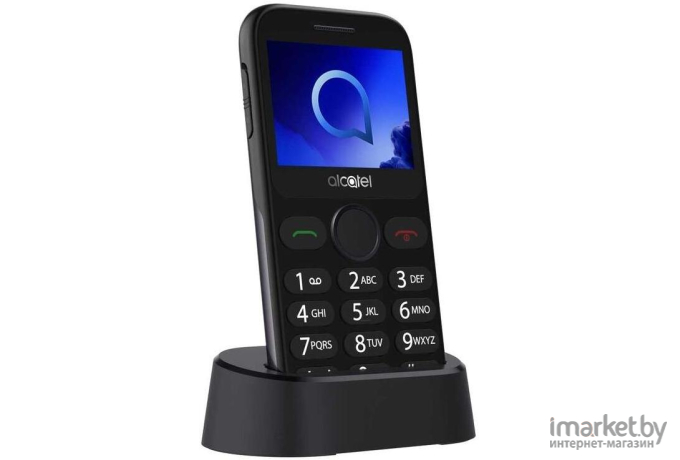 Мобильный телефон Alcatel 2019G Black/Metallic Gray [2019G-3AALRU1]