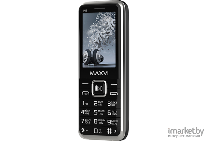 Мобильный телефон Maxvi P16 черный