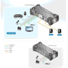 Кабель, адаптер, разветвитель Aten Переключатель KVM CS1922-AT-G
