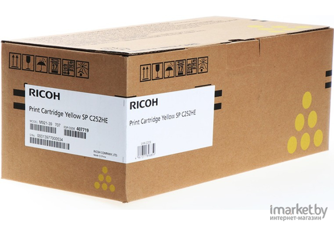 Картридж Ricoh SP C252HE желтый [407719]