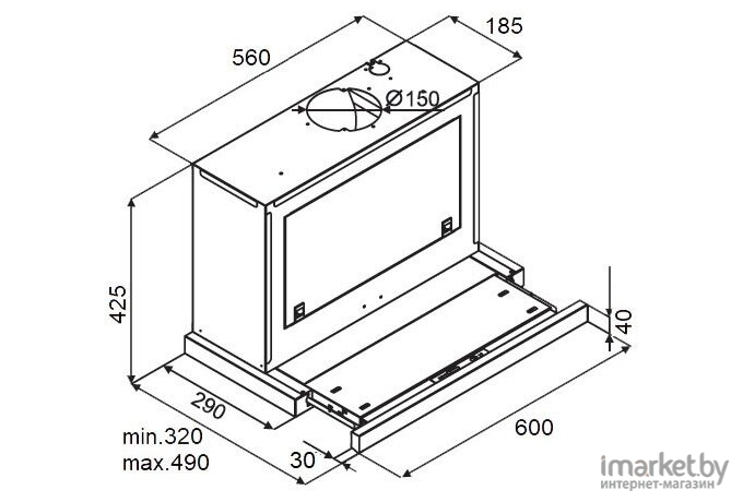 Вытяжка KUPPERSBERG Slimbox 60 GB