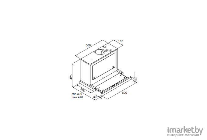 Вытяжка KUPPERSBERG Slimbox 60 X