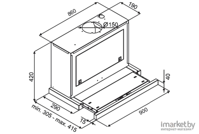 Вытяжка KUPPERSBERG Slimbox 60 X