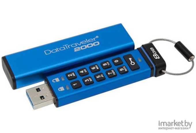 Usb flash Kingston DataTraveler 2000 8Gb синий [DT2000/8GB]