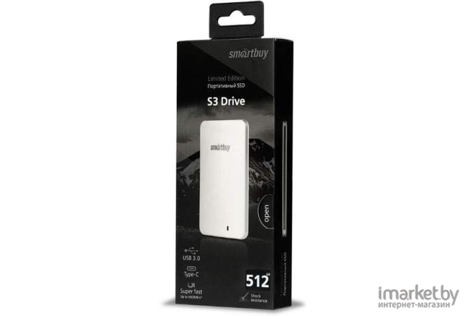 SSD диск SmartBuy 512Gb S3 Drive White [SB512GB-S3DW-18SU30]