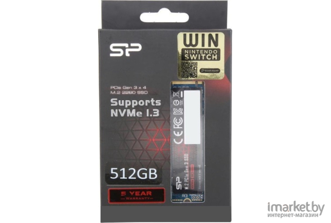 SSD диск Silicon-Power 512GB A80 [SP512GBP34A80M28]