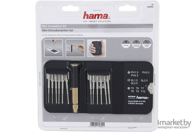 Набор отверток Hama MiniScrew 13 предметов [00039694]