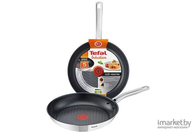 Сковорода Tefal Intuiton SS2 A7030524 26 см ручка несъемная без крышки черный [2100102435]