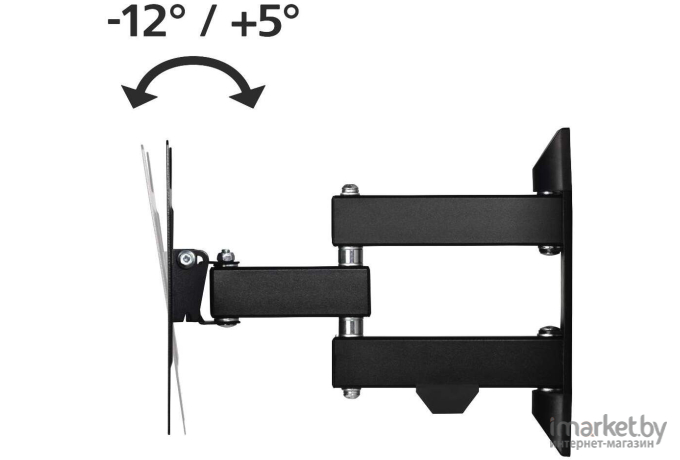 Кронштейн Hama H-118101 черный [00118101]