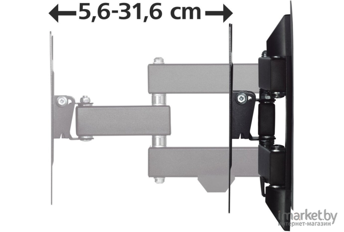 Кронштейн Hama H-118101 черный [00118101]
