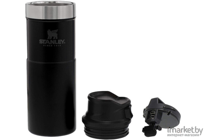 Термокружка Stanley The Trigger-Action Travel Mug 0.47 л черный [10-06439-031]
