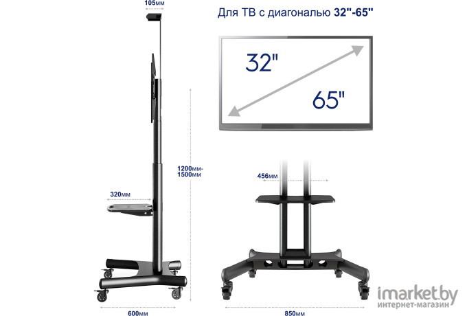 Кронштейн Onkron TS1551 Black