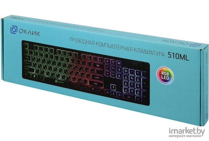 Клавиатура Oklick 510 ML черный