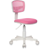 Офисное кресло Бюрократ CH-W299/PK/TW-13A спинка сетка белый/розовый