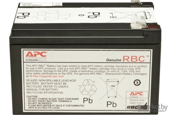 Аккумулятор для ИБП APC RBC4 для BP650S/BP650C/BP650PNP/BK650M/BK650S/SU620NET/SU650VS/BK650MC/SUVS650/BP6501PNP/BP650SC/BK650X06/BE750BB/BP650SX107/SC620/BE750BB/BP650IPNP/BP650SI/SC620I/SU620INET/SUVS650I