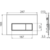 Инсталляция для унитаза Alcaplast Кнопка для инсталляции хром [M571]