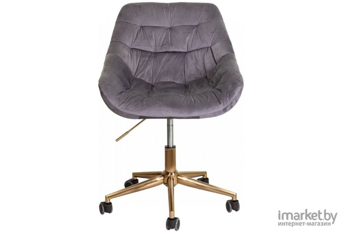 Офисное кресло Седия Bali темно-серый велюр/золото