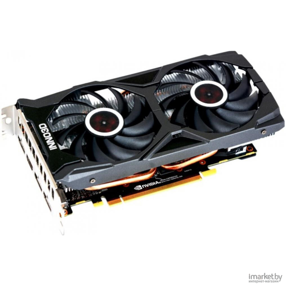 Видеокарта Inno3D GeForce RTX 2060 Super Twin X2 OC 1470Mhz PCI-E 3.0  8192Mb 14Gbps 256-bit 3xDP HDMI [N206S2-08D6X-1710VA15L] купить в Минске с  ценами в рассрочку