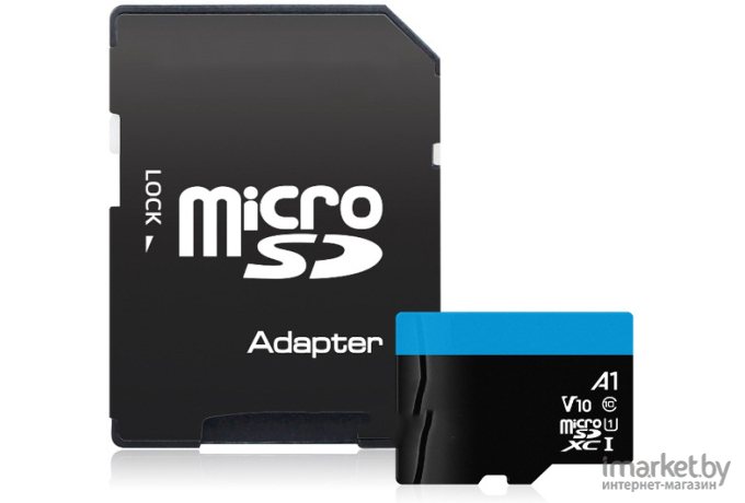 Карта памяти A-Data MICRO SDXC 64GB CLASS10 [AUSDX64GUICL10A1-RA1]