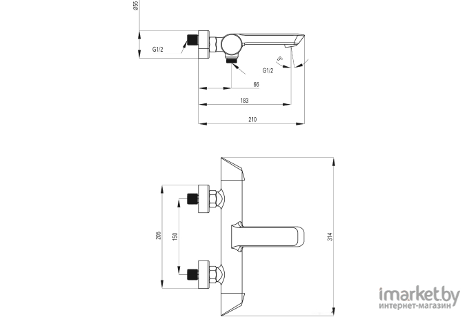 Смеситель Deante Arnika BQA 010M