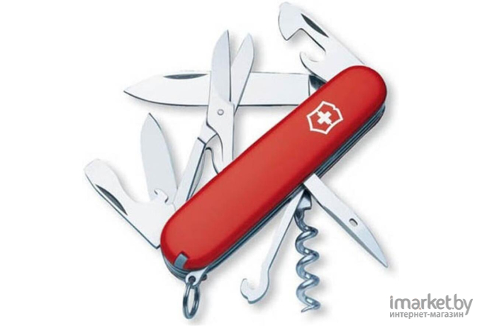 Туристический нож Victorinox Climber 14 функций карт. коробка красный [1.3703]