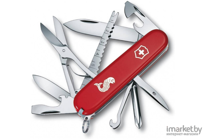 Туристический нож Victorinox Fisherman 18 функций карт. коробка красный [1.4733.72]