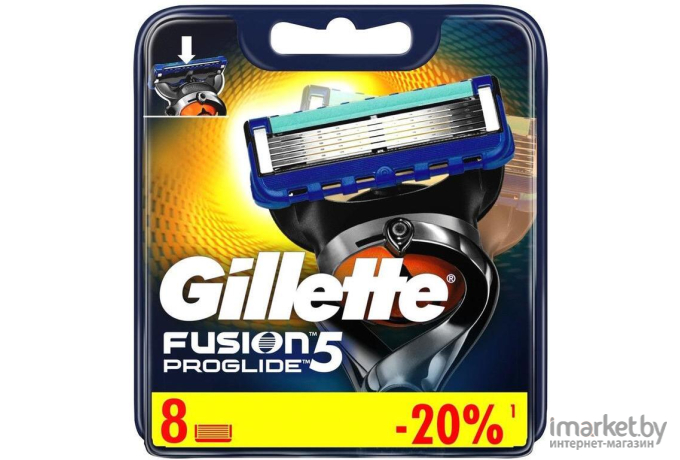 Подарочный набор Gillette Кассеты сменные Fusion ProGlide 8 шт