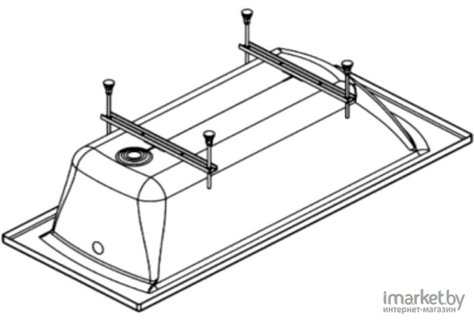 Каркас для ванны Santek Касабланка XL 180х80 [1WH302483]