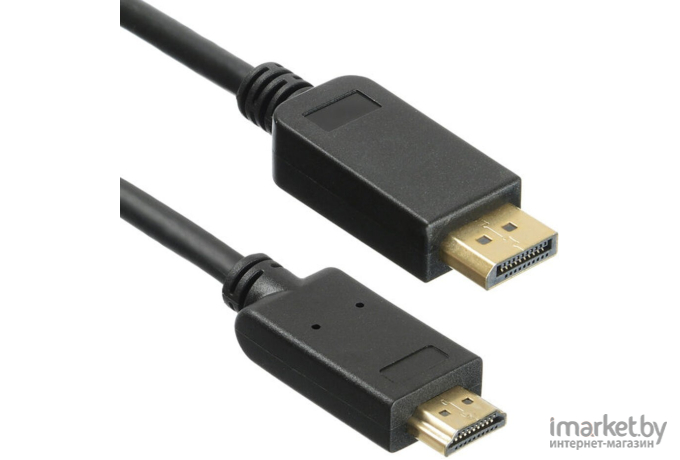 Аудио кабель Buro DisplayPort (m)/HDMI (m) v. 1.2 2 м черный [BHP DPP_HDMI-2]