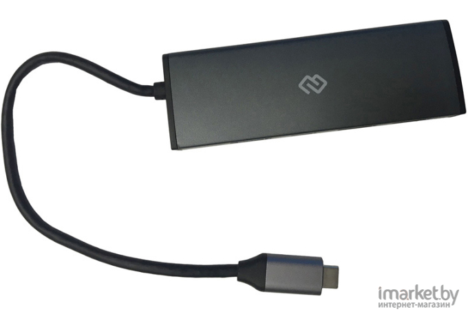 Кабель, адаптер, разветвитель Digma USB-C HUB-2U3.0СH-UC-G серый