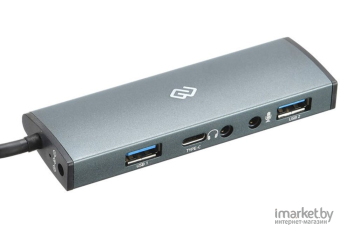 USB-хаб Digma USB-C HUB-2U3.0СAU-UC-G серый