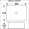 Умывальник Melana MLN-7050H