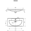Умывальник Misty Evva 80 D [Р-Евв14080-Д]