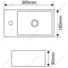 Умывальник Melana MLN-7782B