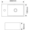 Умывальник Melana MLN-7782B