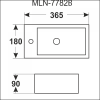 Умывальник Melana MLN-7782B