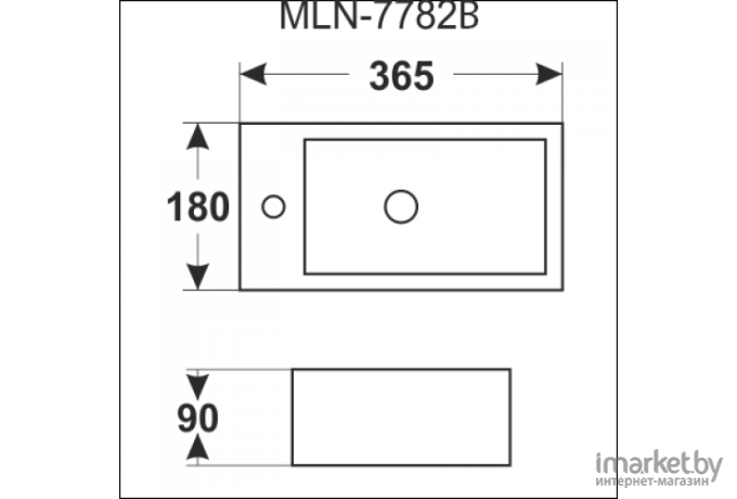 Умывальник Melana MLN-7782B