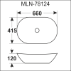 Умывальник Melana MLN-78124